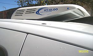 Le montage d'un climatiseur Hy-Gloo G3 version split sur un véhicule Renault Kangoo équipé d'une caisse isotherme 